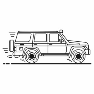 off Road vehicle coloring pages