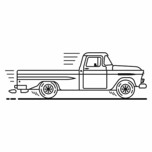 Classic Pickup Truck Printable