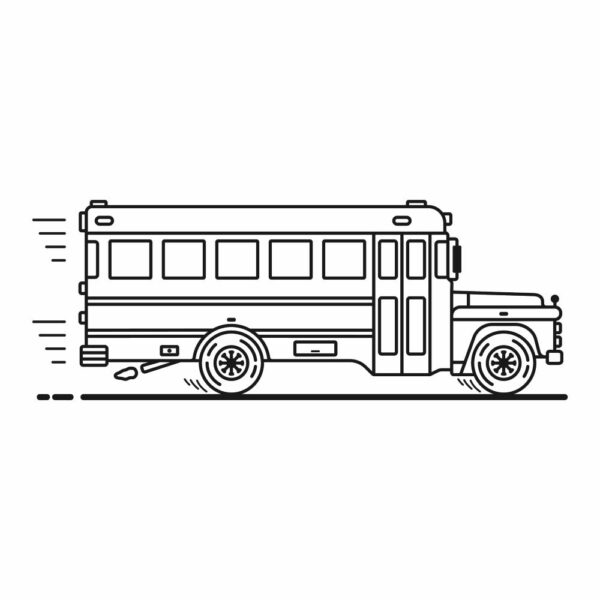 School Bus Coloring Page