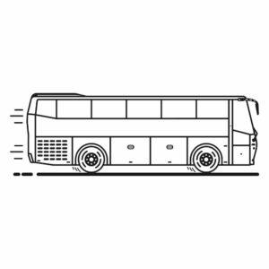 bus coloring pages printable
